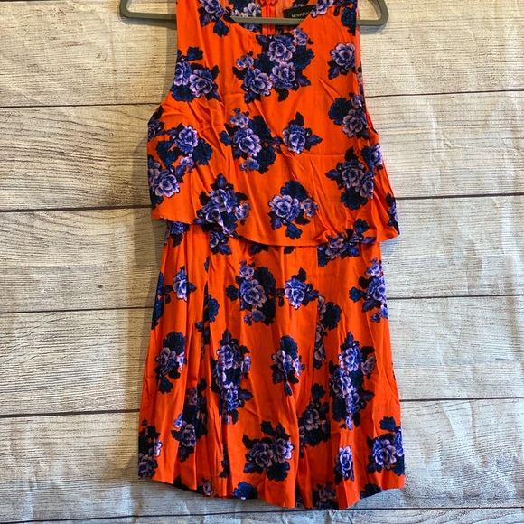 MINKPINK orange and purple sleeveless dress - Picture 4 of 6